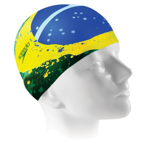 Touca Silicone Brazil Flag Cap.